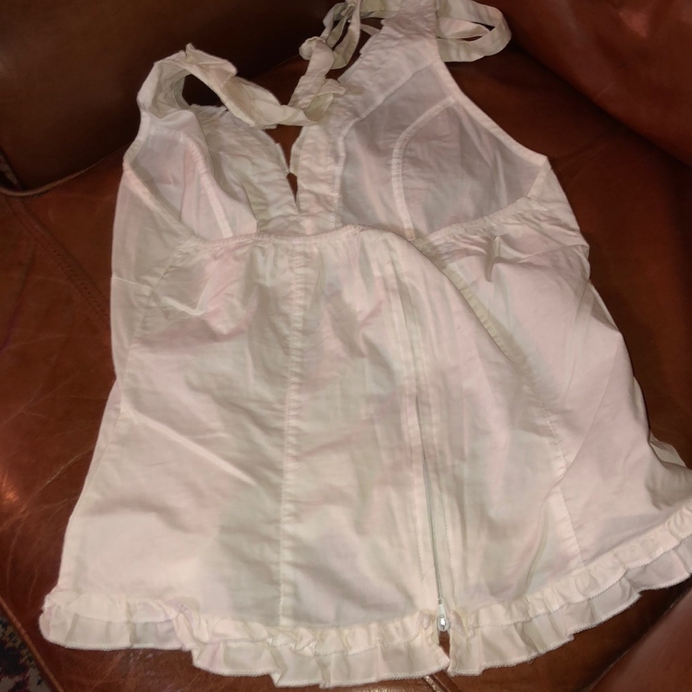 Romantic White Ruffle Halter - image 3